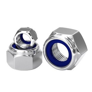 304不锈钢细牙防松螺母 锁紧螺帽 M8M10M12M14M16M20*1*1.25*1.5