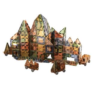 zryz儿童彩窗磁力片益智玩具男女孩拼图磁铁积木智力动脑启蒙礼物