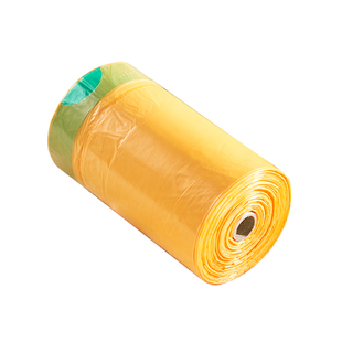 靓涤免撕家用垃圾袋超厚抽绳式厨房带提手式塑料袋自动收口大容量