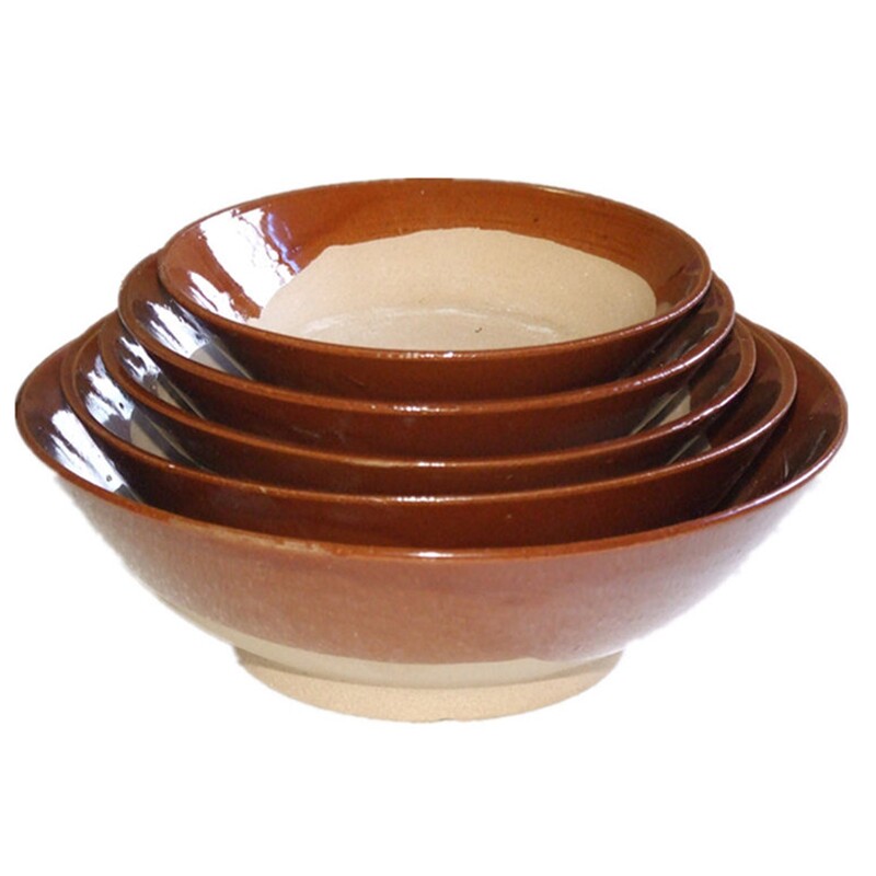 土碗复古土陶餐具农家用烧白扣肉蒸碗火锅油碟碗老碗粗碗酒碗怀旧