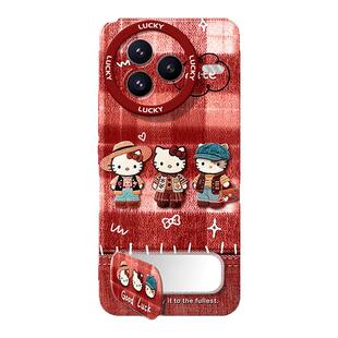 喜庆马年适用于小米civi5pro手机壳全包防摔CIVI4可爱卡通3/2镜子支架挂绳1S散热外壳MIX4后盖保护套凯蒂猫女