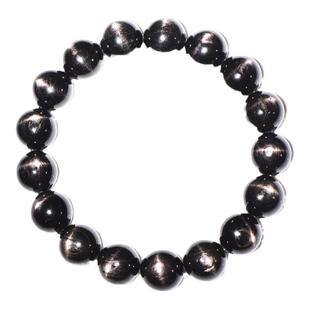 金运石手串天然水晶古埃及手链女款黑武士曜石转运珠手饰礼物饰品