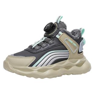 贵人鸟男童鞋冬季2025新款防滑耐磨运动鞋加绒加厚大棉冬款跑步鞋