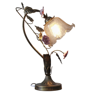 Vintage法式复古台灯中古田园艺术灯玫瑰氛围感客厅卧室床头台灯