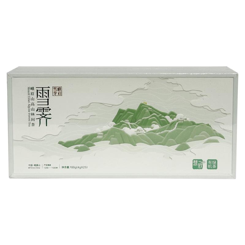 2026年新茶 峨眉雪芽 雪霁慧欣100g 有机茶  绿茶  茶叶 礼盒