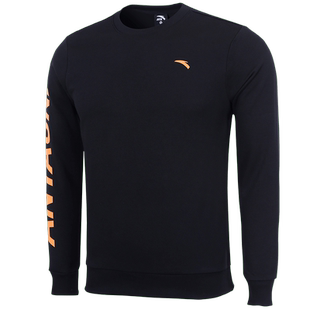 安踏卫衣男加绒保暖长袖2026春季新款运动上衣官网旗舰百搭套头衫