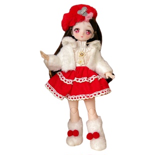 30厘米圣诞芭娃娃玩具女孩比洋娃娃可换装玩偶大礼盒2025新款公仔