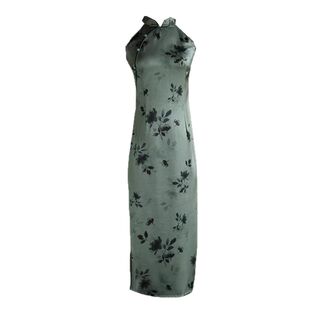 绿色反差旗袍夏季新中式小个子改良年轻款少女2025新款敬酒服送考