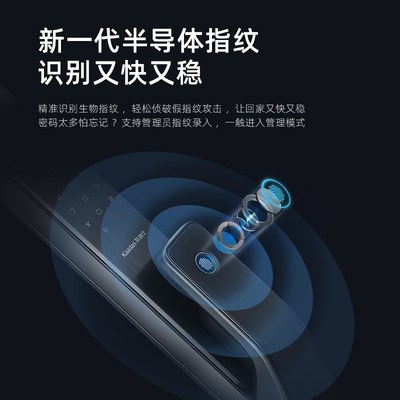 Q3VP智能门锁猫眼指纹密码家用防盗入户门电子厂家直销