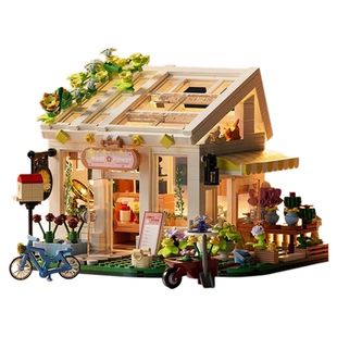 星涯优品阳光花房积木房儿童节益智拼装玩具女孩diy创意摆件礼物