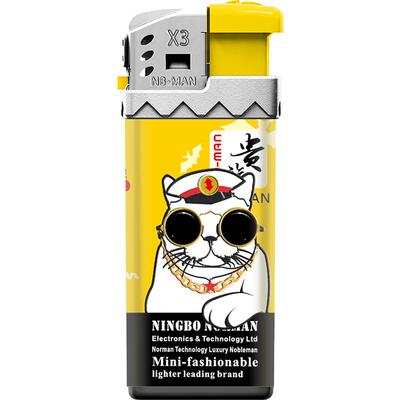 贵族充气防风直冲一次性打火机