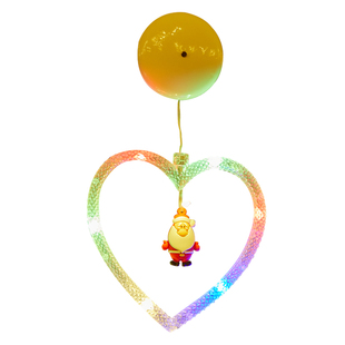 圣诞节装饰品彩灯星星铃铛挂灯家用房间场景布置发光橱窗户氛围灯