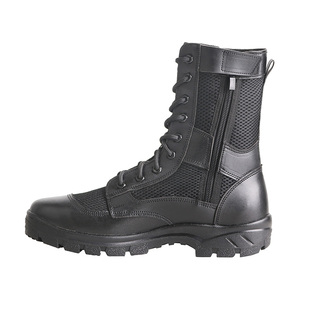 夏季训练靴男士透气高帮作训靴男款女作术靴黑色保安鞋网面劳保鞋