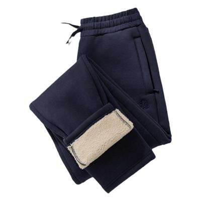 高腰保暖长裤加厚羊羔绒休闲裤