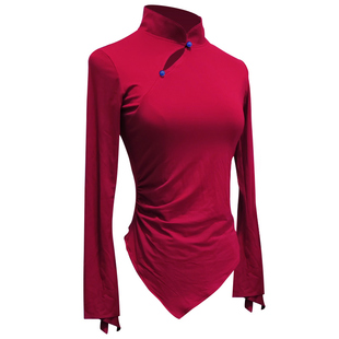 舞蹈练功服上衣现代舞服装古典中国风表演服广场舞形体舞蹈服套装