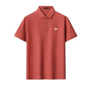 HLA海澜之家polo衫男士上衣夏季新款商务翻领短袖纯色T恤男装体恤