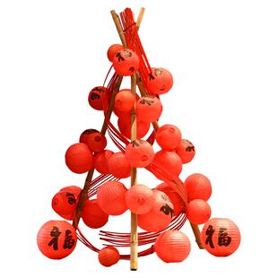 2026新年装饰元旦珠宝店橱窗春节灯笼串门店铺拍照打卡氛围感布置