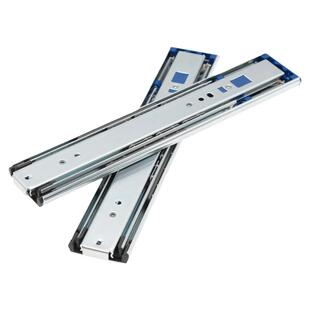 日本LAMP蓝普反弹抽屉侧装滑轨衣橱柜三节导轨免拉手触碰自弹4660