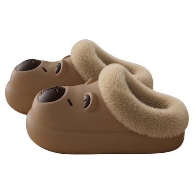 卡皮巴拉防水棉拖鞋女款2025新款