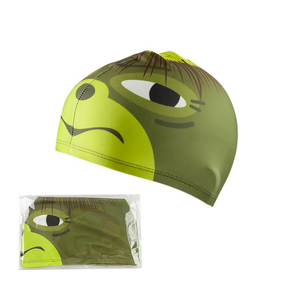 新款泳馆梗王搞笑搞怪布游泳帽