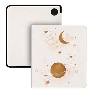 适用Kobo Libra Colour保护套Kobo Libra2保护壳电子书阅读器软壳7英寸休眠唤醒翻盖功能防摔抽象艺术风格