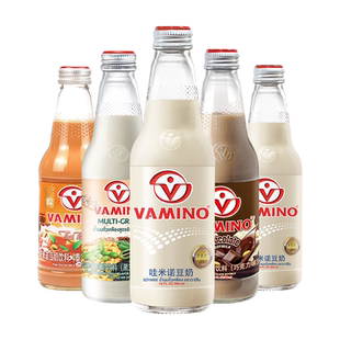 VAMINO哇米诺泰国豆奶蛋白植物奶豆乳早餐饮品原味豆浆玻璃瓶整箱