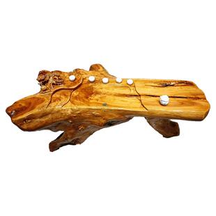 实木根雕茶台整体树根香樟木雕大型茶几阳台树桩原木头茶桌椅组合