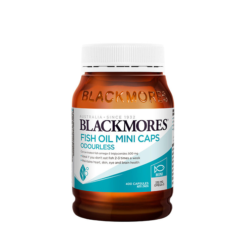 BLACKMORES澳佳宝无腥味小粒深海鱼油400粒深海DHA精致小粒易吞服