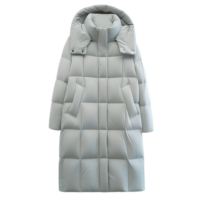 雅鹿冬季防风加厚保暖女中长羽绒