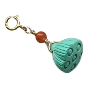 工厂清库存 天然和田玉小提滴溜吊坠万 能扣DIY项链手链挂件 配饰