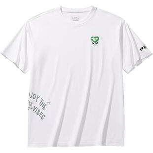 安踏冰丝针织休闲短袖t恤男2026夏季新款宽松透气百搭运动上衣女