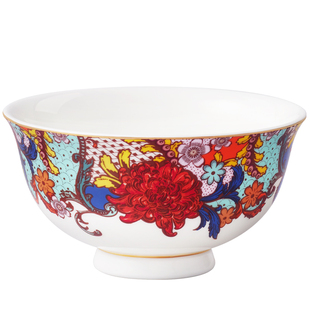 国瓷永丰源繁花似锦餐具散件搭配水果叉/汤勺/味碟/调羹收纳盒