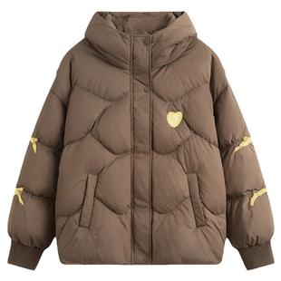【95绒】秋冬新款女童连帽羽绒服儿童洋气保暖外套小女孩冬装
