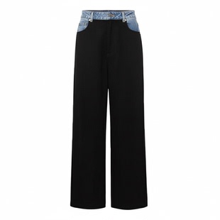 尚品王心凌同款黑色阔腿西装裤女2025年新款爆款休闲百搭裤子