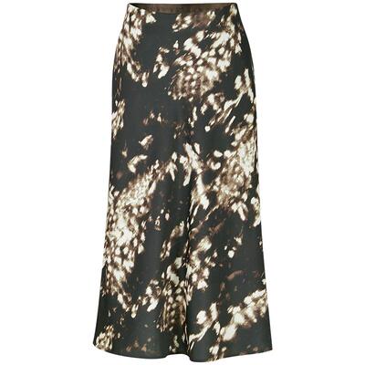 Liegee时尚百搭豹纹斜裁半裙