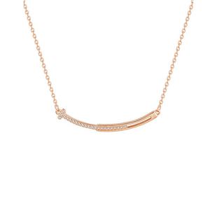 【自营】DAISY BEAUTY 小众设计微笑锁骨链女S925银简约项链礼物