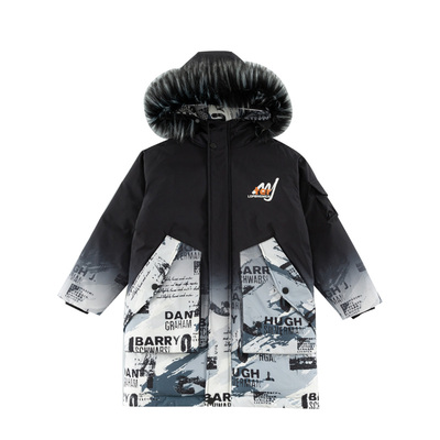 男童冬季棉服2025新款儿童羽绒棉袄中长款男孩棉衣加厚冬装外套潮