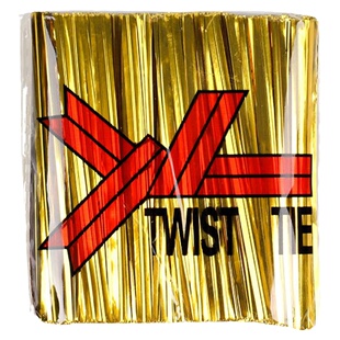 金色扎丝金属扎带捆扎线扎条装饰金线铁丝绳面包食品礼品包袋封口