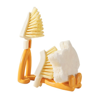 三角刷厨房水槽缝隙刷家用多功能清洁刷头小清洗刷清洁神器无死角