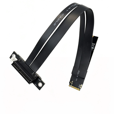 M.2转PCIE X16 网卡延长线 显卡转接线M2-nvme转PCIE3 X4 90度