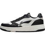 李宁天迹SOFT丨 板鞋男款秋冬休闲鞋经典复古舒适黑白软底运动鞋