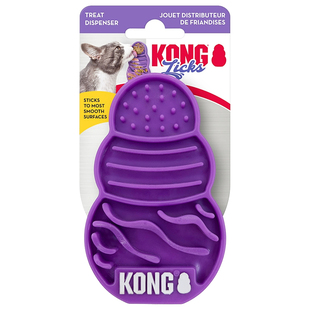 KONG猫慢食垫Licks舔食垫宠物吸盘餐盘缓解分离焦虑解闷猫丰荣碗