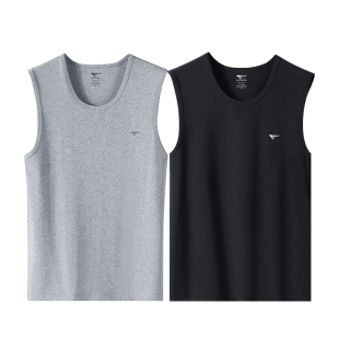 七匹狼男士背心纯棉宽肩无袖打底内穿汗衫男生夏季运动老头衫内衣