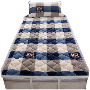 A类加厚抗菌牛奶绒床垫宿舍学生单人90x190cm大学专用床褥子毛毯