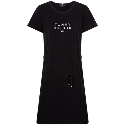 Tommy女装纯棉刺绣系带连衣裙