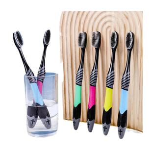 三笑美洁6排刷丝成人软毛牙刷可清理舌苔高档高端大头牙缝清洁