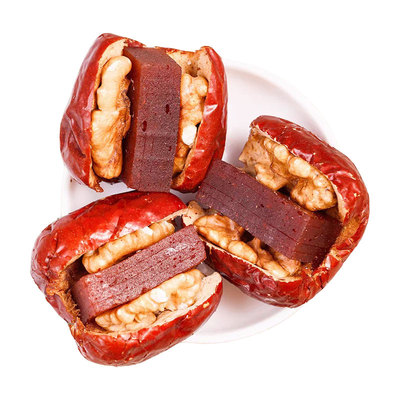 酸甜红枣夹核桃山楂干果