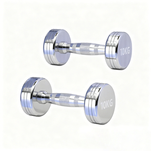 纯钢实心哑铃男士健身家用 5/10/20kg公斤15一对青少年健身房女士