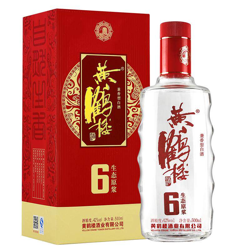 黄鹤楼酒500ml单瓶装生态原浆6