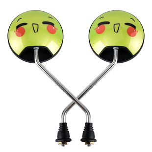 通用新国标电动电瓶车后视镜龟王踏板助力滑板单车反光镜子凸面镜